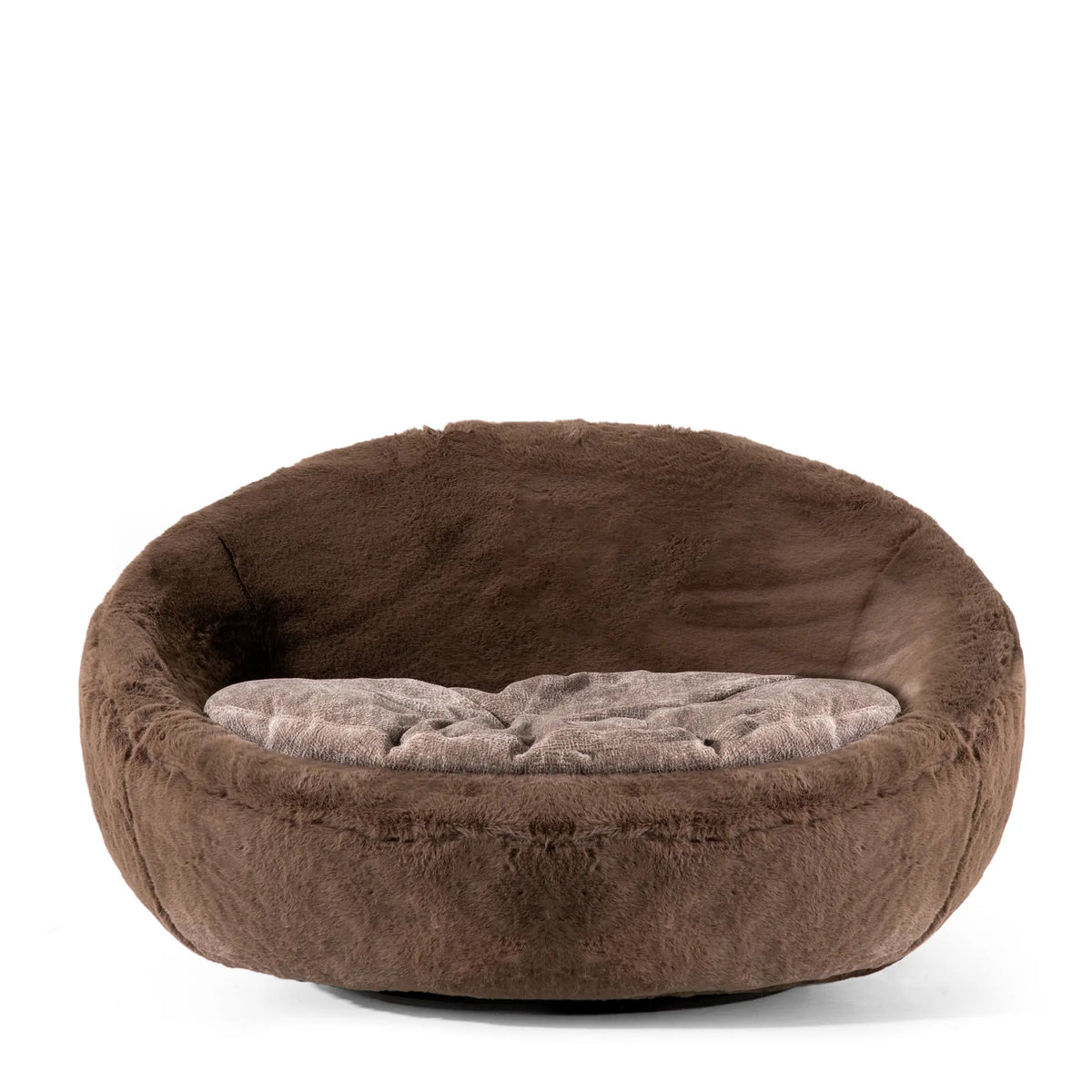 Mocha Gauss Runder Plüsch-Sessel