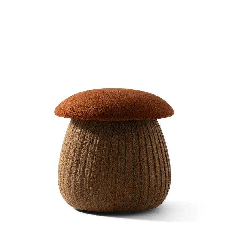 Smurf Pilz-Pouf Small aus Plüschstoff