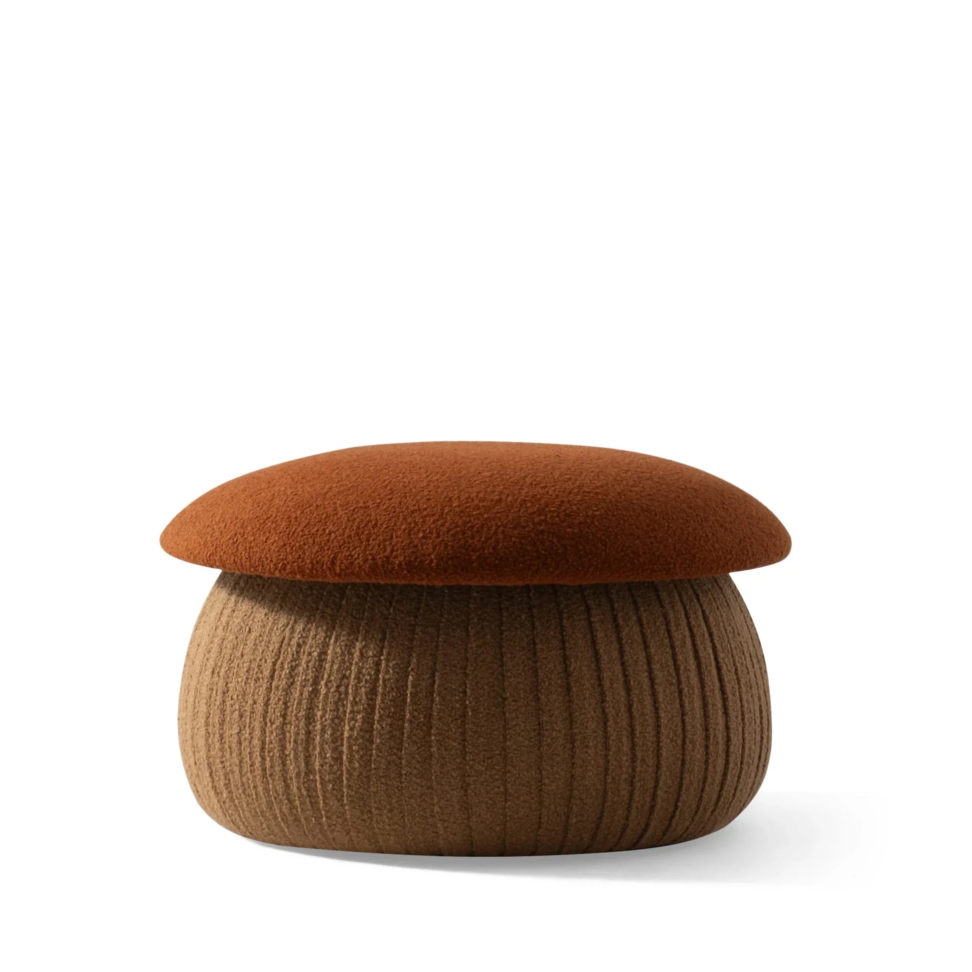 Smurf Pilz-Pouf Medium mit Plüschstoff