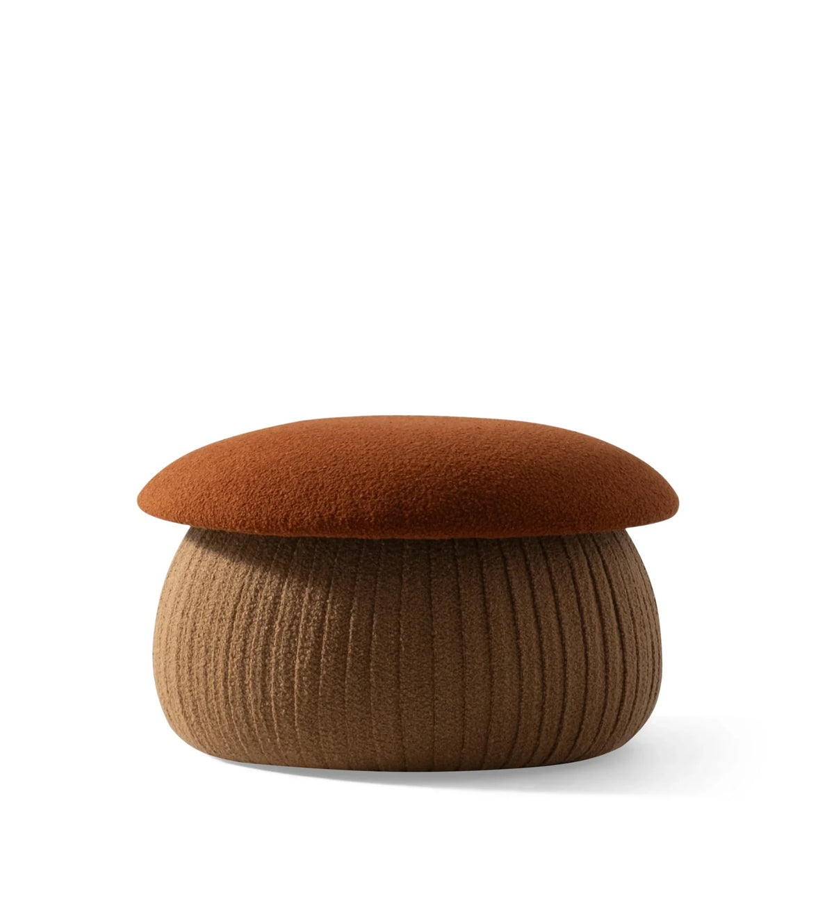 Smurf Pilz-Pouf Medium mit Plüschstoff