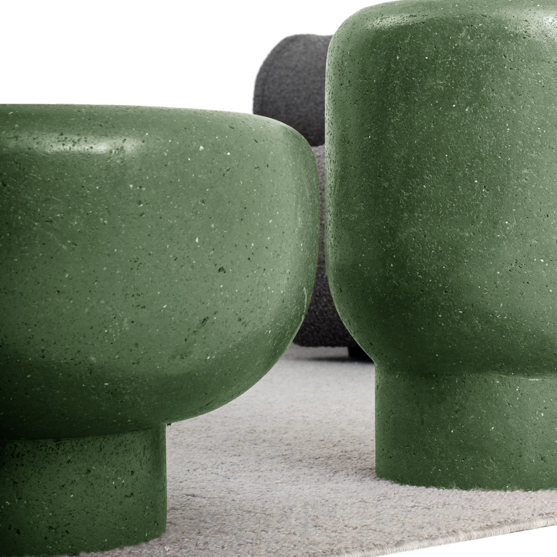 Pari Green Grüner Beton Moderner Couchtisch