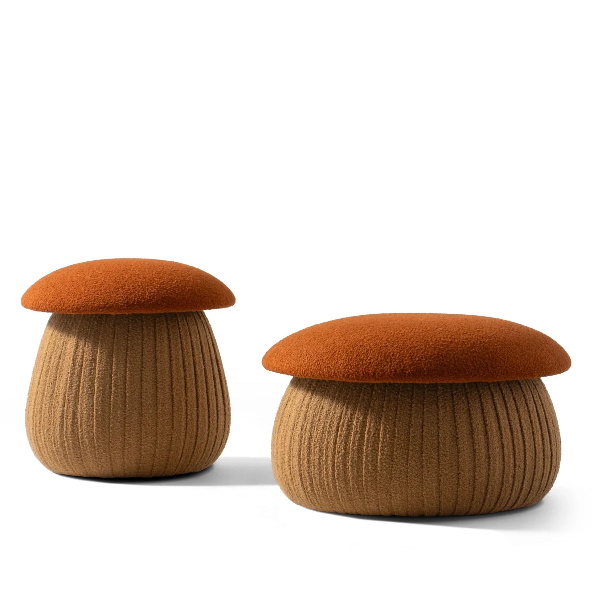 Smurf Pilz-Pouf Small aus Plüschstoff