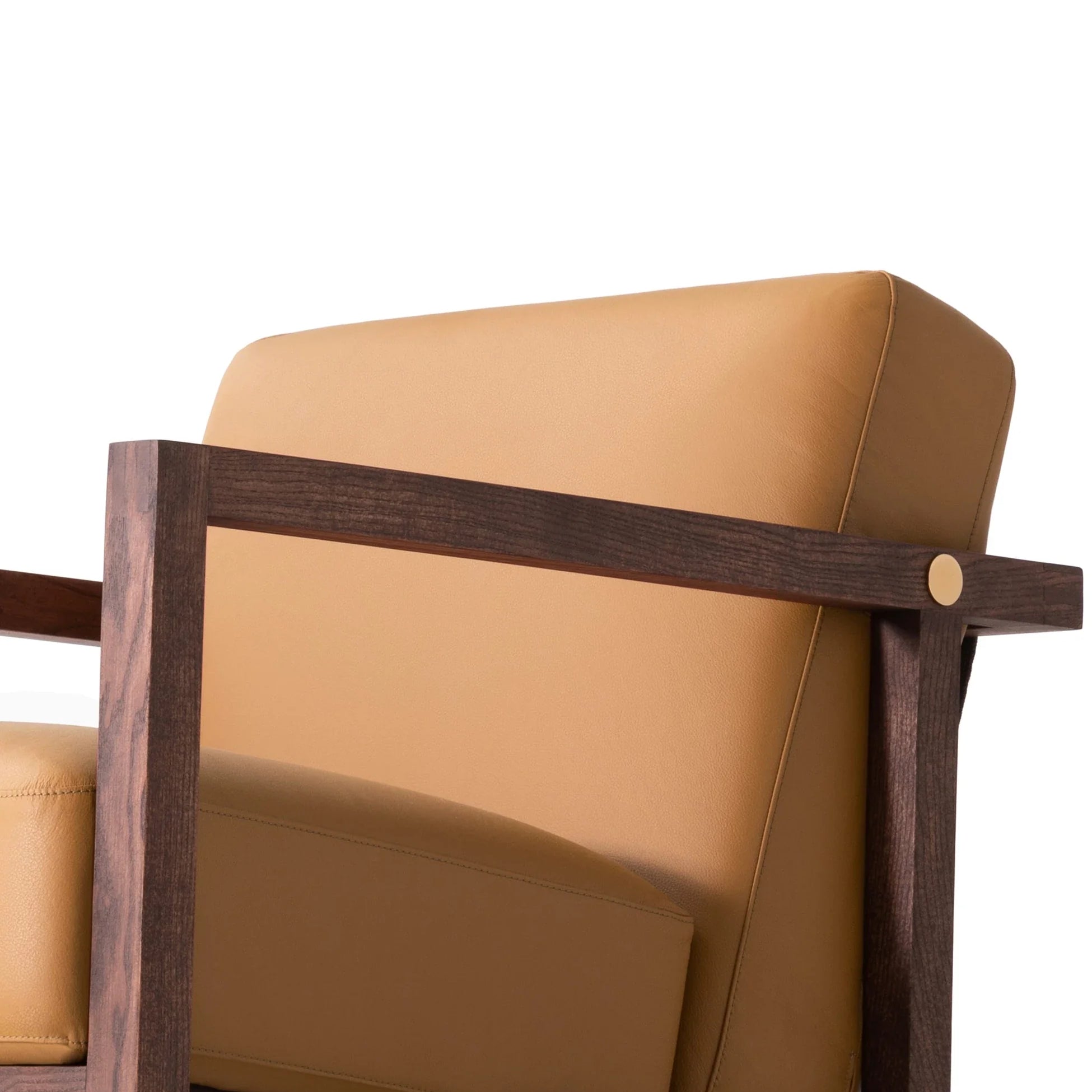 Jenga Terracota Moderner Holz-Sessel